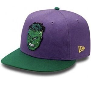 New Era Marvel Incredible Hulk Reverse Hero Purple Green Snap Back Hat Cap
